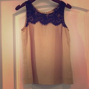 J. Crew Tops - J.Crew silk and lace blouse. J. Crew Tops - J.Crew silk and lace blouse.